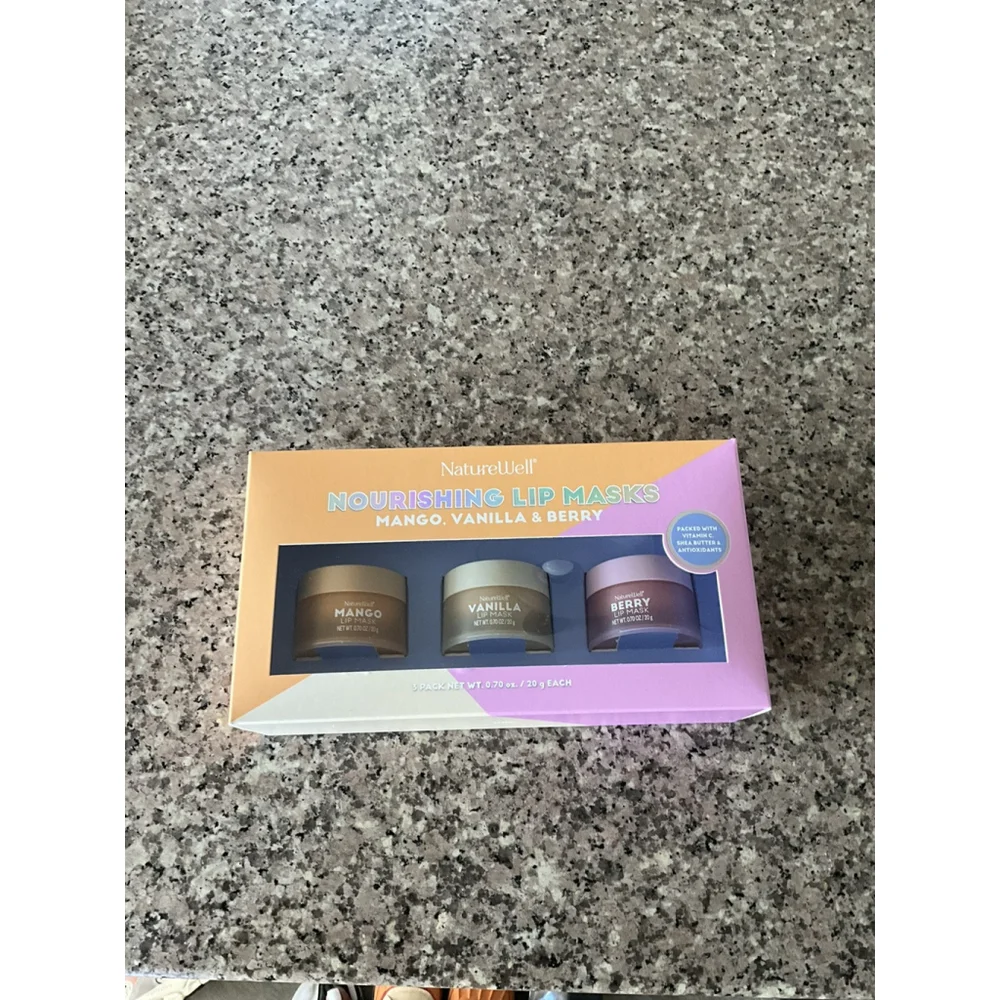 NatureWell Hydrating Lip Masks, Mango, Vanilla & Berry Flavors
